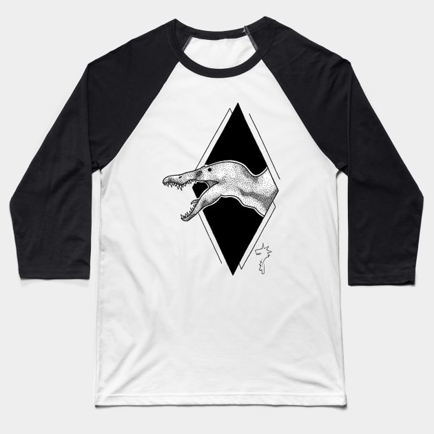 Spinosaure Baseball T-Shirt by Lugialagia